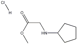 N-环戊基甘氨酸甲酯盐酸盐 结构式
