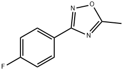 3-(4-氟苯基)-5-甲基-1,2,4-噁二唑, 196301-98-1, 结构式