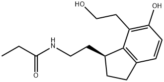 (S)-N-[2-[2,3-Dihydro-6-hydroxy-7-(2-hydroxyethyl)-1H-inden-1-yl]ethyl]propanamide|196597-88-3