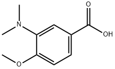 3-(ジメチルアミノ)-4-メトキシ安息香酸 化学構造式