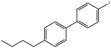4'-ブチル-4-ヨードビフェニル 化学構造式
