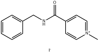 1-Methyl-4-[[(phenylmethyl)amino]carbonyl]pyridinium iodide Struktur