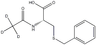 N-(Acetyl-d3)-S-benzyl-L-cysteine Struktur