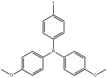 4-ヨード-4',4''-ジメトキシトリフェニルアミン 化学構造式