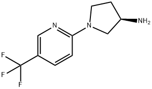 1-[5-(Trifluoromethyl)-2-pyridinyl]-(3R)-3-pyrrolidinamine Structure