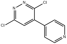 3,6-ジクロロ-4-(ピリジン-4-イル)ピリダジン 化学構造式
