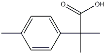 2-メチル-2-(4-メチルフェニル)プロパン酸 化学構造式