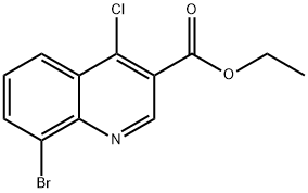 8-Bromo-4-chloroquinoline-3-carboxylic acid ethyl ester Structure