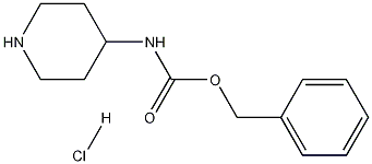 4-ベンジルオキシカルボニルアミノピペリジン塩酸塩 化学構造式