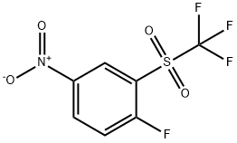 1-fluoro-4-nitro-2-(trifluoromethylsulfonyl)benzene Structure