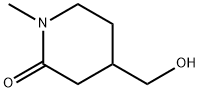 4-Hydroxymethyl-1-methyl-2-piperidone Structure