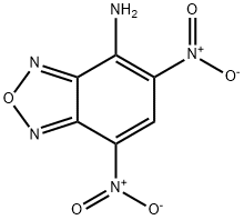 4-Amino-5,7-dinitrobenzofurazan 化学構造式