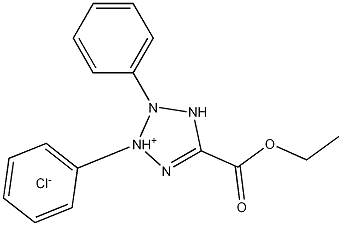 5-Carboxy-2,3-diphenyl-2H-tetrazolium chloride ethyl ester 结构式