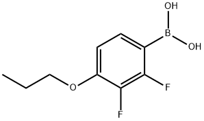 2,3-ジフルオロ-4-プロポキシフェニルボロン酸 化学構造式