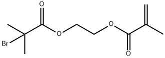 2-(2-ブロモイソブチリルオキシ)エチルメタクリラート 化学構造式