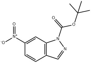 tert-butyl 6-nitro-1H-indazole-1-carboxylate Struktur