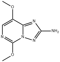 2-Amino-5,8-dimethoxy-[1,2,4]triazolo[1,5-c]pyrimidine Struktur