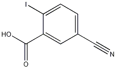 5-氰基-2-碘苯甲酸, 219841-92-6, 结构式