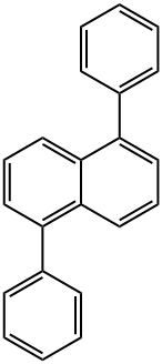 1,5-ジフェニルナフタレン 化学構造式