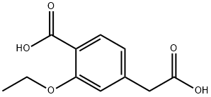 (4-Carboxy-3-ethoxy)phenyl Acetic Acid (Repaglinide Impurity) Structure