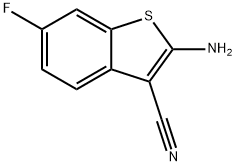 2-AMINO-6-FLUOROBENZO[B]THIOPHENE-3-CARBONITRILE Structure