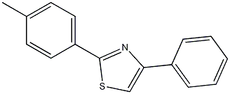 4-苯基-2-(P-甲苯)噻唑, 2227-61-4, 结构式