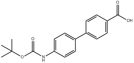 4'-(Boc-amino)-biphenyl-4-carboxylic acid Structure