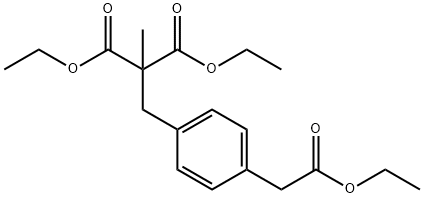 4-(2,2-Dicarboethoxy-propyl)phenylacetic Acid Ethyl Ester 结构式
