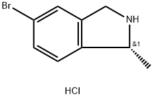 5-Bromo-2,3-dihydro-1-methyl-1H-isoindole hydrochloride 化学構造式