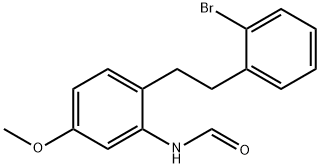 N-[2-[2-(2-Bromophenyl)ethyl]-5-methoxyphenyl]formamide Structure