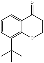 8-叔丁基苯并二氢吡喃-4-酮, 23067-79-0, 结构式