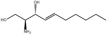 (2S,3R,4E)-2-アミノ-4-デセン-1,3-ジオール 化学構造式