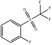 1-フルオロ-2-トリフルオロメチルスルホニルベンゼン 化学構造式