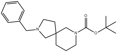 tert-butyl 2-benzyl-2,7-diazaspiro[4.5]decane-7-carboxylate Struktur