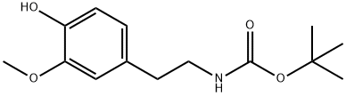 tert-butyl 4-hydroxy-3-methoxyphenethylcarbamate Structure