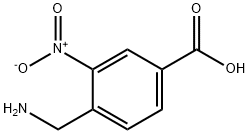 4-Aminomethyl-3-nitrobenzoic acid Struktur