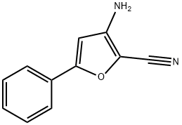 3-amino-5-phenylfuran-2-carbonitrile Struktur