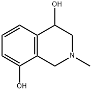 1,2,3,4-Tetrahydro-4,8-dihydroxy-2-methyl-isoquinoline Structure