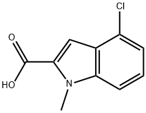 4-chloro-1-methyl-1H-indole-2-carboxylic acid Structure