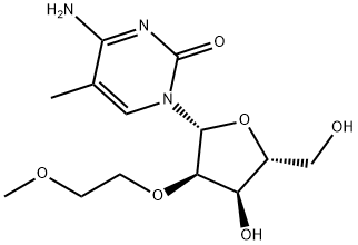5-甲基-2'-甲氧基乙氧基胞嘧啶,244105-55-3,结构式
