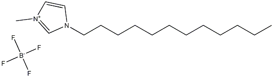 1-十二烷基-3-甲基咪唑四氟硼酸盐 结构式