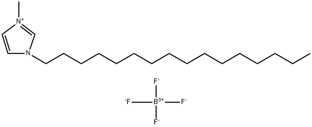 1-十六烷基-3-甲基咪唑四氟硼酸盐, 244193-64-4, 结构式
