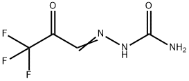 2-(3,3,3-トリフルオロ-2-オキソプロピリデン)ヒドラジンカルボキサミド 化学構造式