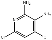 4,6-ジクロロピリジン-2,3-ジアミン 化学構造式