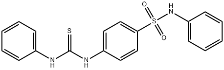 N-苯基-4-(3-苯基硫代脲基)苯磺酰胺 结构式