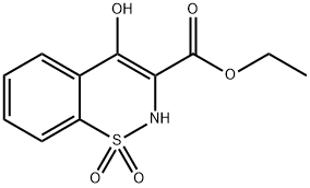 Ethyl 4-Hydroxy-2H-1,2-benzothiazine-3-carboxylate 1,1-Dioxide(Piroxicam Impurity H) Struktur