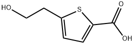 5-(2-hydroxyethyl)thiophene-2-carboxylic acid Struktur