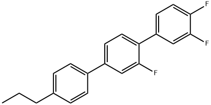 2',3,4-トリフルオロ-4''-プロピル-1,1':4',1''-テルフェニル 化学構造式