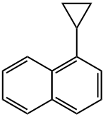 1-cyclopropylnaphthalene Structure