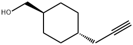 trans-4-(2-Propynyl)-cyclohexanemethanol 化学構造式
